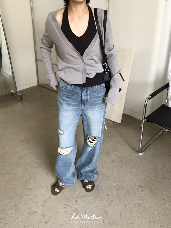 割破感牛仔長褲(闆娘.花花清單)